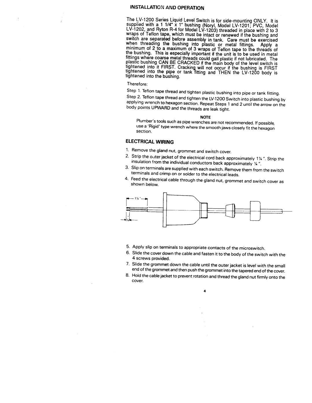 Omega Vehicle Security LV-1201, LV-1203, LV-1202 manual Installation and Operation, Electrical Wiring 