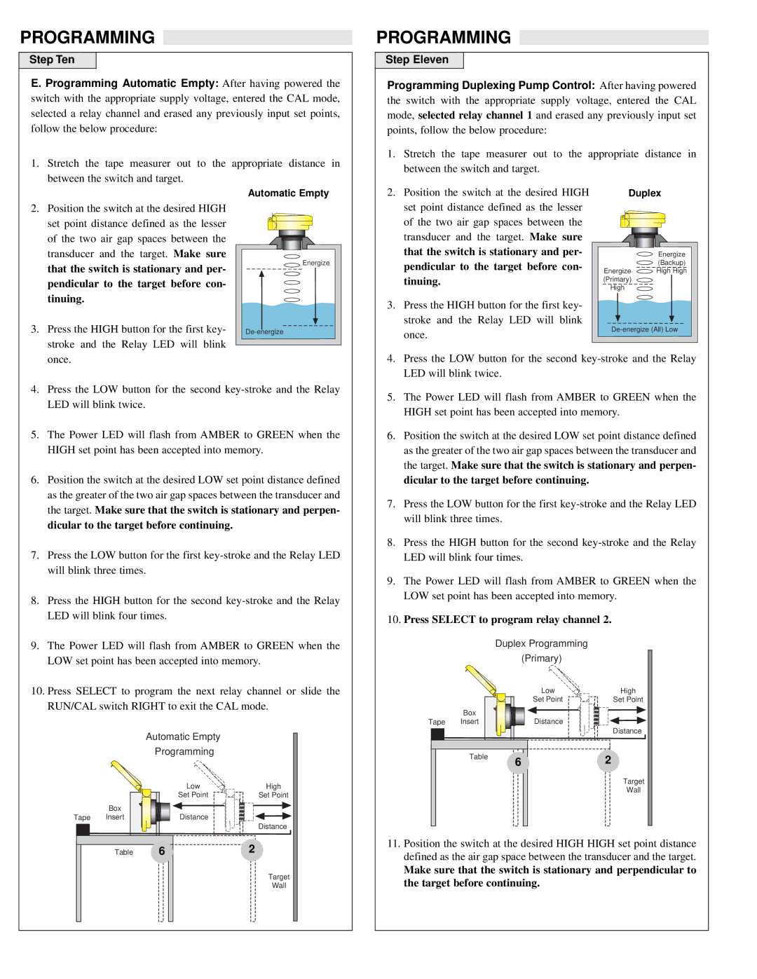 Omega Vehicle Security LVCN700 Series That the switch is stationary and per, Dicular to the target before continuing 