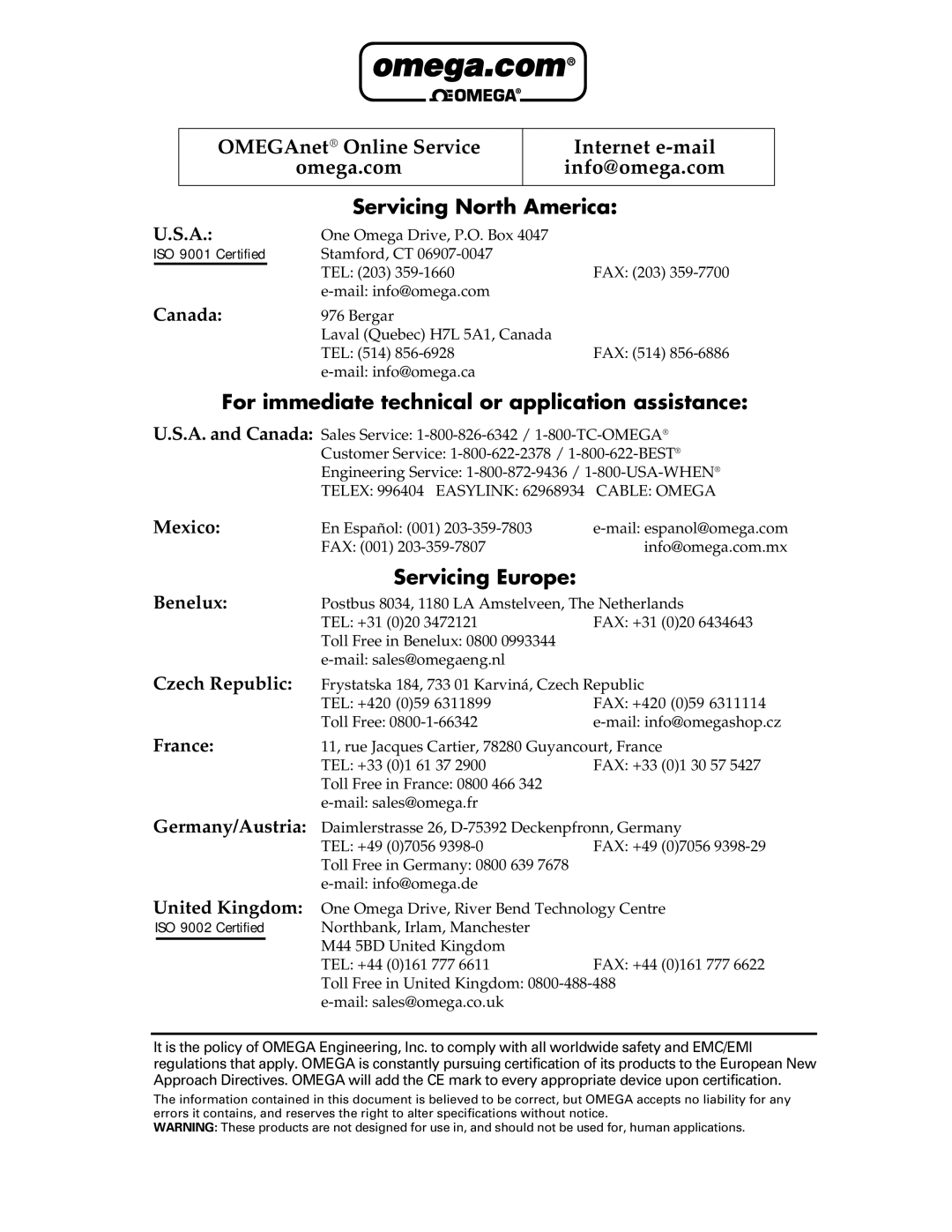 Omega Vehicle Security LVR300 manual Servicing North America 