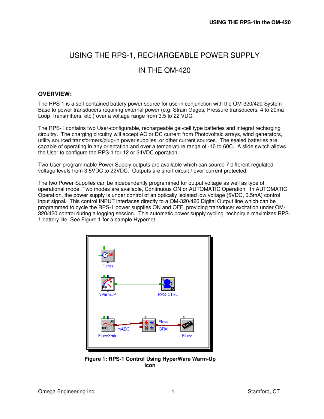 Omega Vehicle Security manual Using the RPS-1, Rechargeable Power Supply OM-420, Overview 