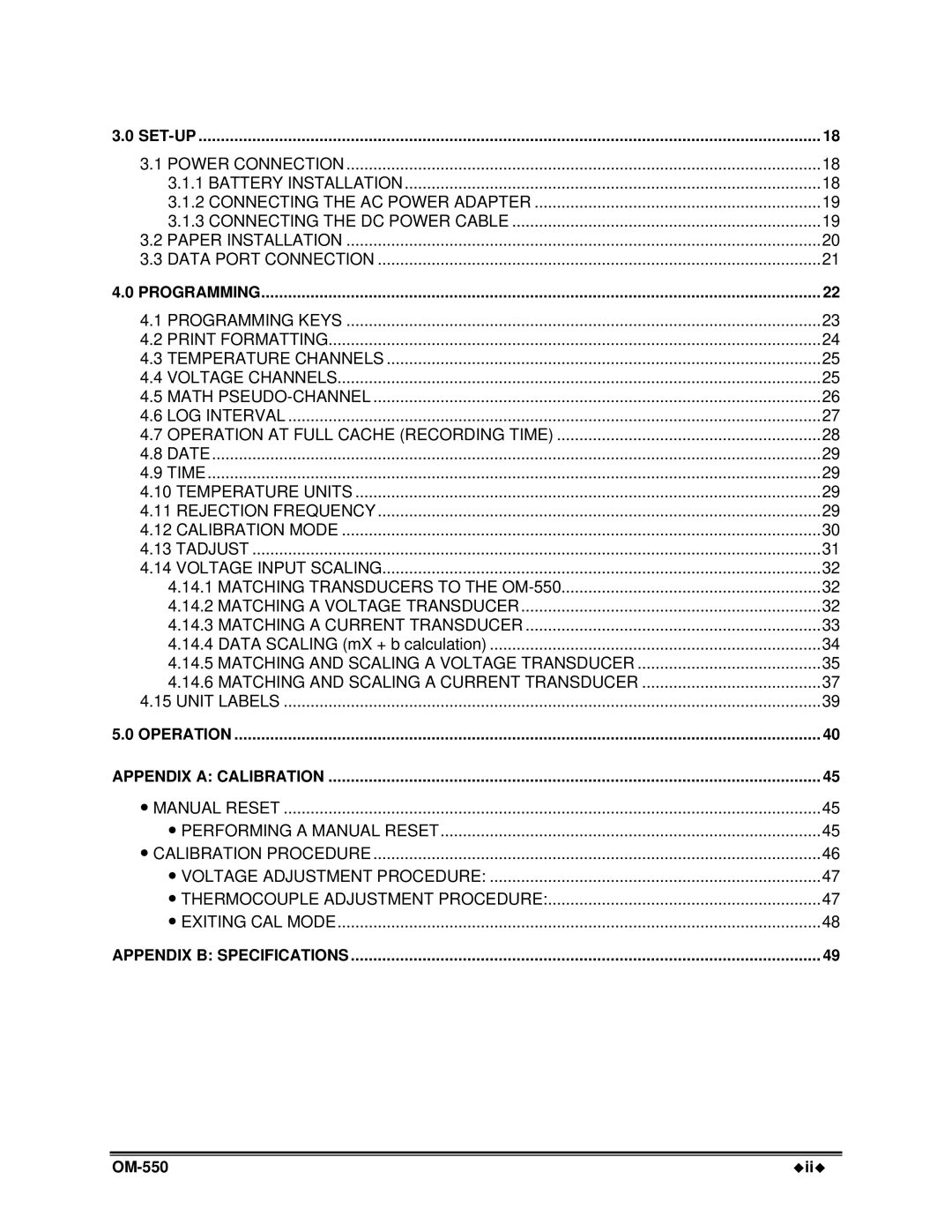 Omega Vehicle Security OM-550 manual Date Time 