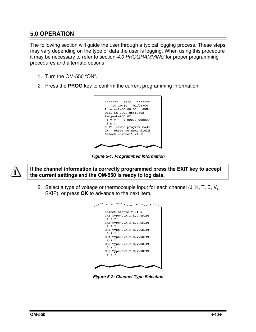 Omega Vehicle Security OM-550 manual Operation, Programmed Information 