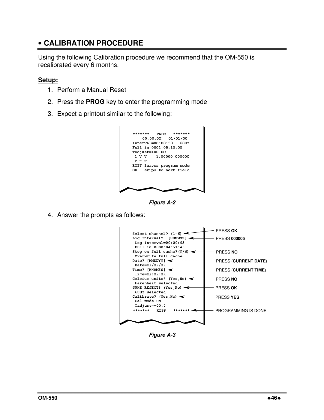 Omega Vehicle Security OM-550 manual ∙ Calibration Procedure, Setup 