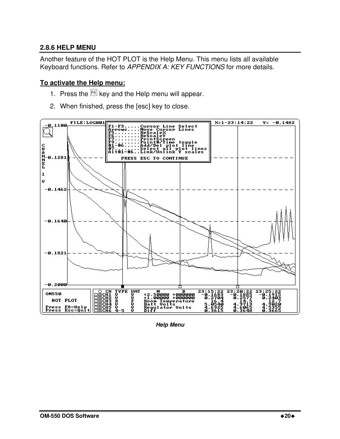 Omega Vehicle Security OM-550 manual Help Menu, To activate the Help menu 