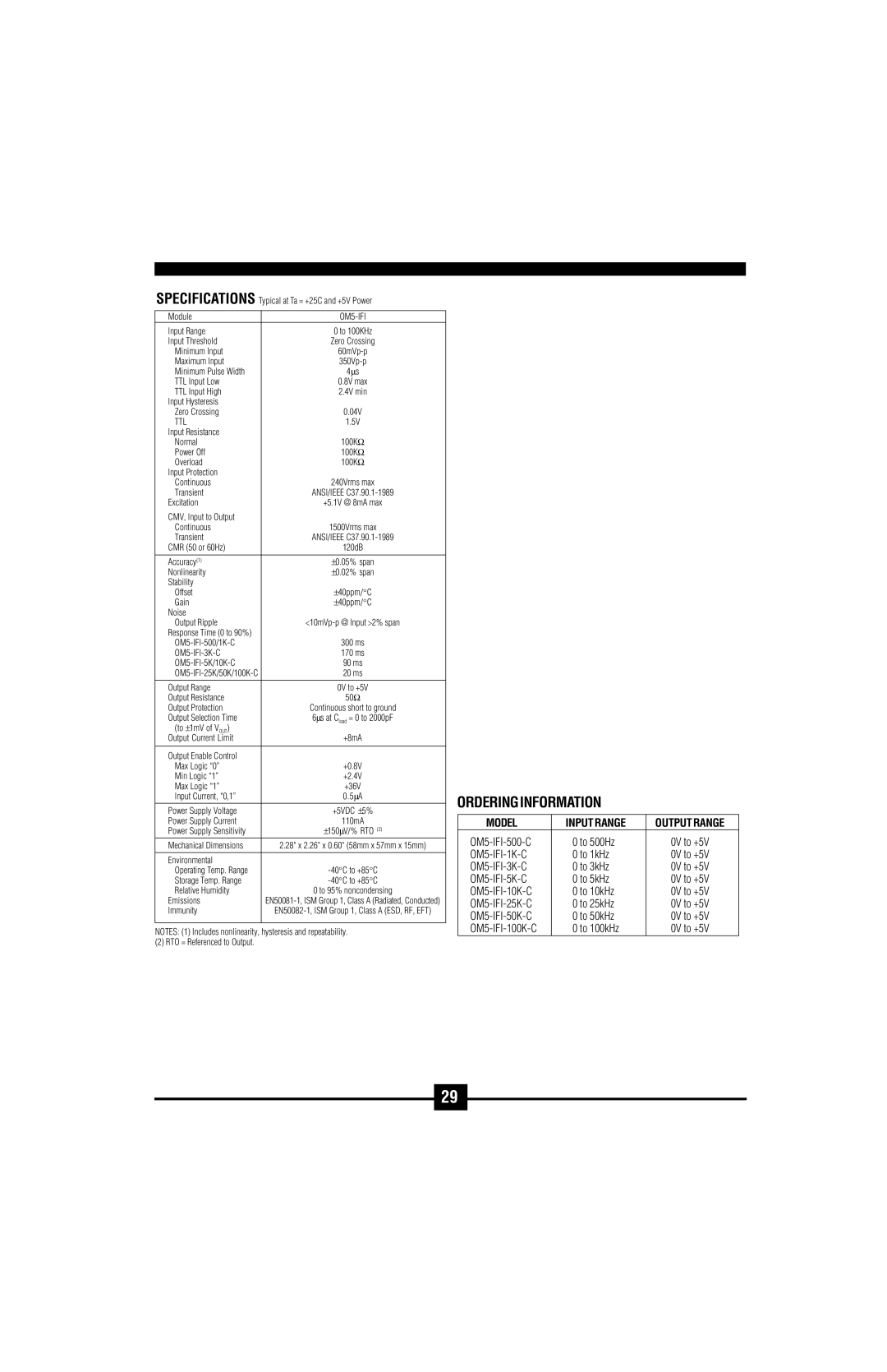 Omega Vehicle Security OM5-C manual OM5-IFI-1K-C, OM5-IFI-3K-C, OM5-IFI-5K-C 