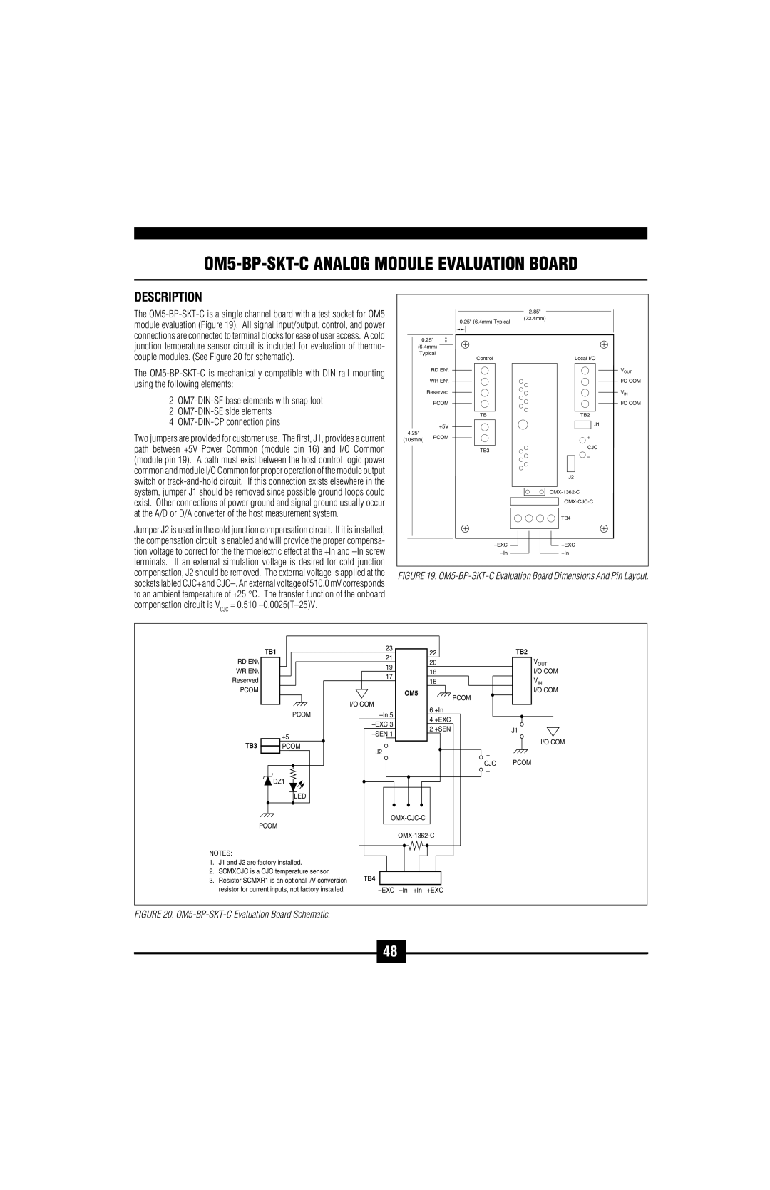 Omega Vehicle Security OM5-C manual OM5-BP-SKT-C Analog Module Evaluation Board 