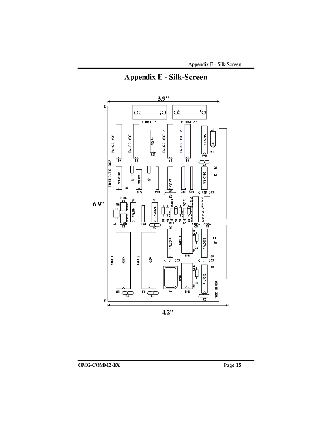 Omega Vehicle Security OMG-COMM2-EX manual Appendix E Silk-Screen 