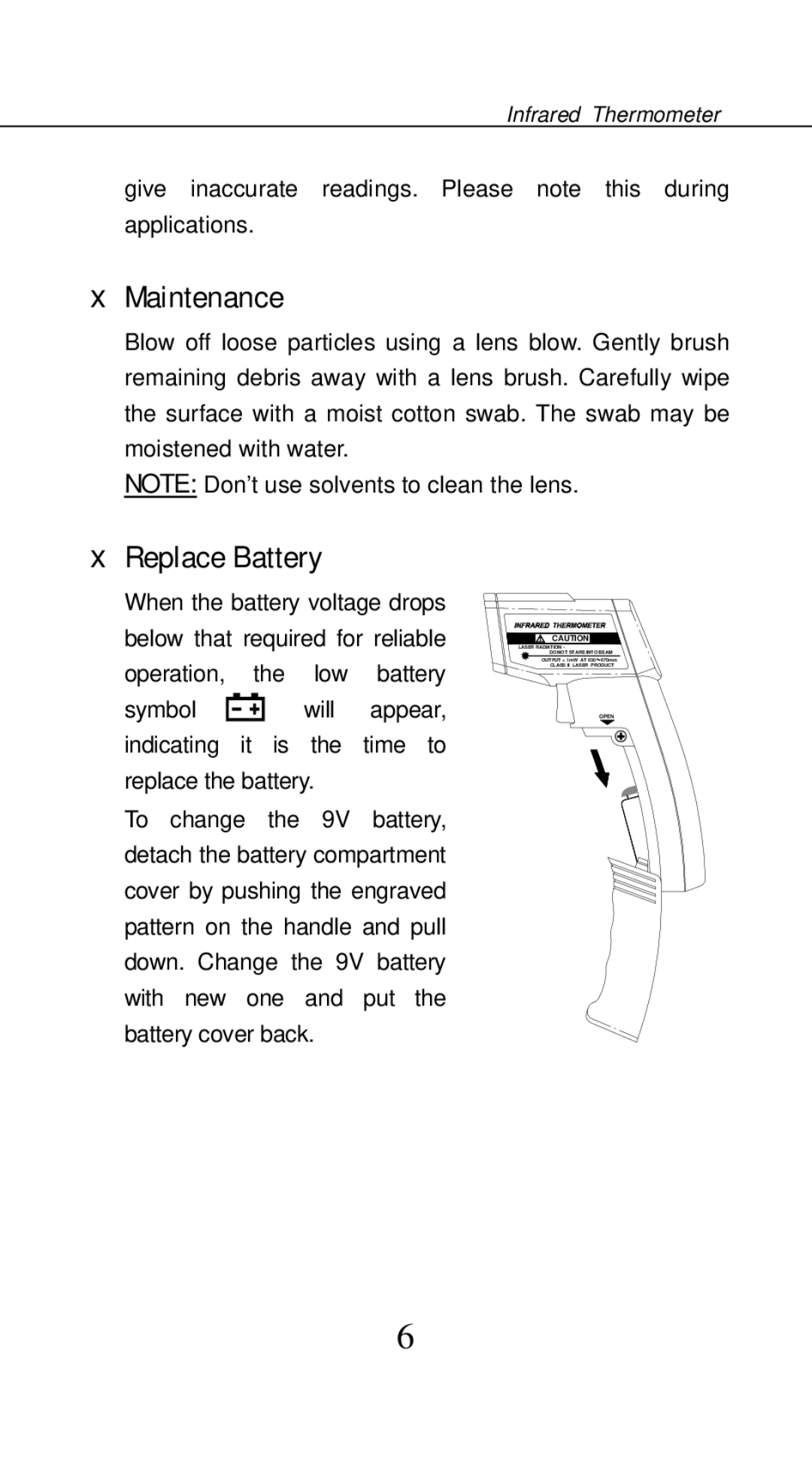 Omega Vehicle Security OS542 manual Maintenance, Replace Battery 