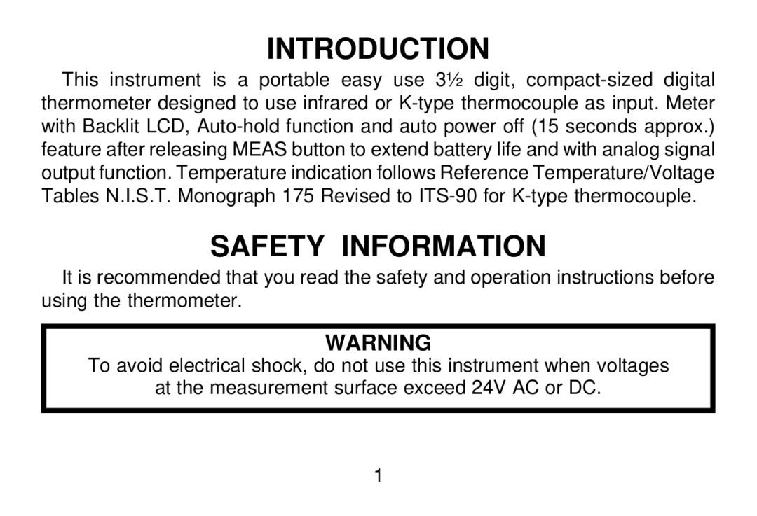 Omega Vehicle Security OS643W manual Introduction, Safety Information 