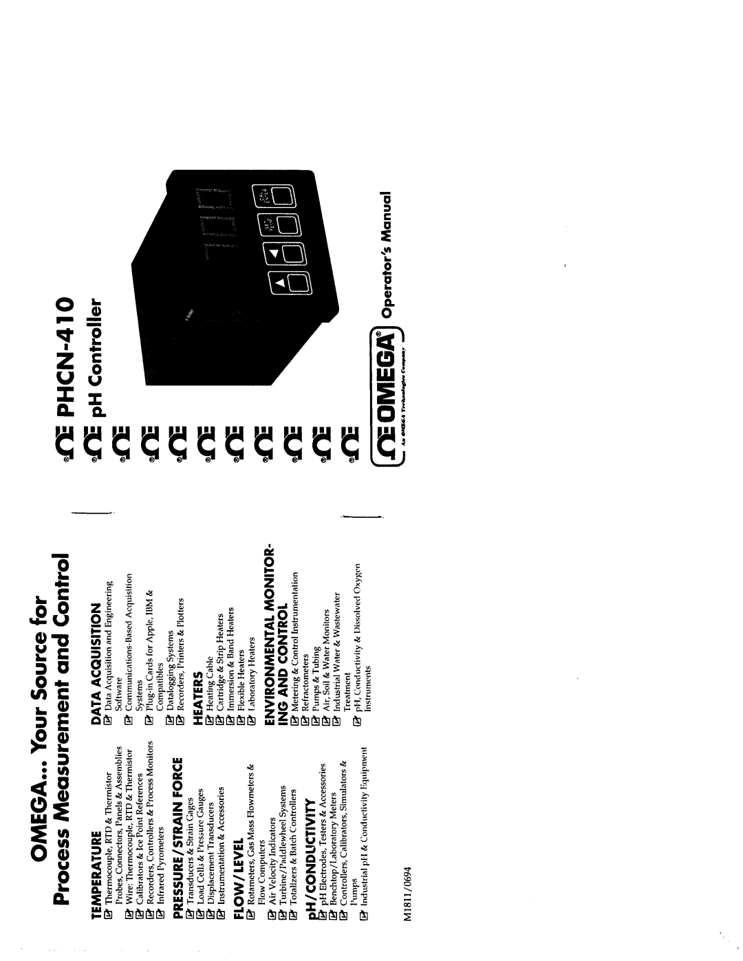 Omega Vehicle Security PHCN-410 manual Meomega Operator’s Man 