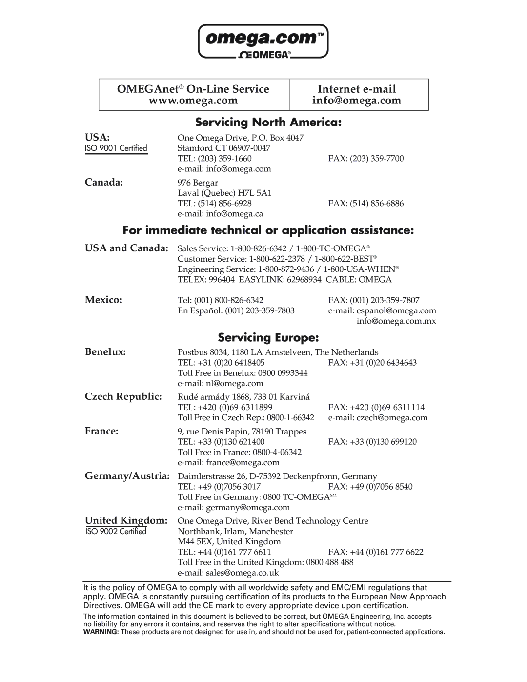 Omega Vehicle Security PSW790B, PSW490B manual Omega.comTM 