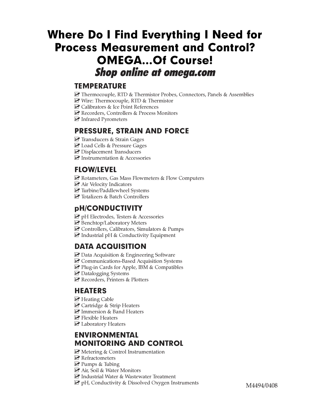 Omega Vehicle Security PTC900 manual Shop online at omega.com 