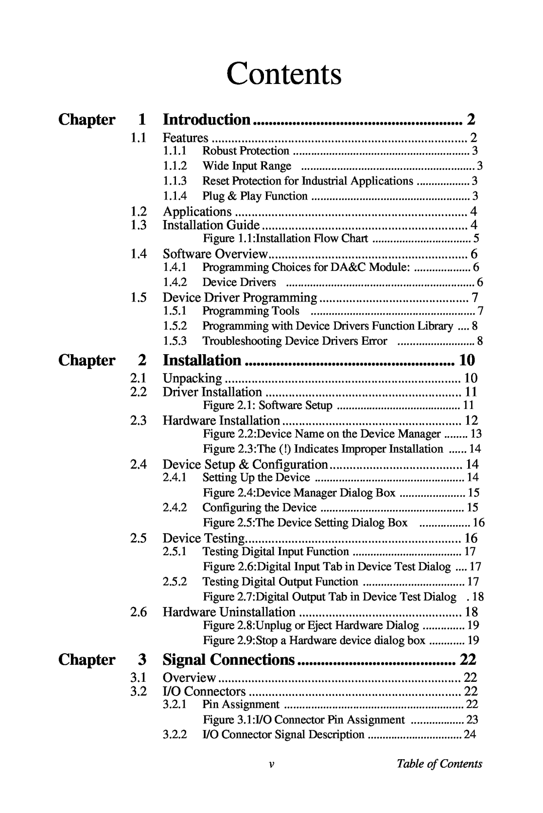 Omega Vehicle Security USB-4761 manual Chapter, Signal Connections, Contents, Introduction, Installation 