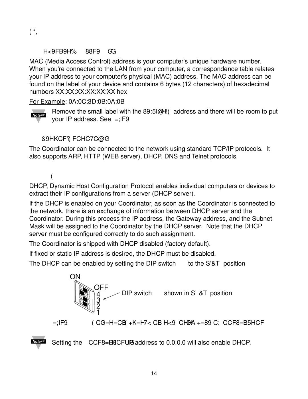 Omega Vehicle Security zSeries manual Part Network Configuration, Network Protocols, Dhcp 