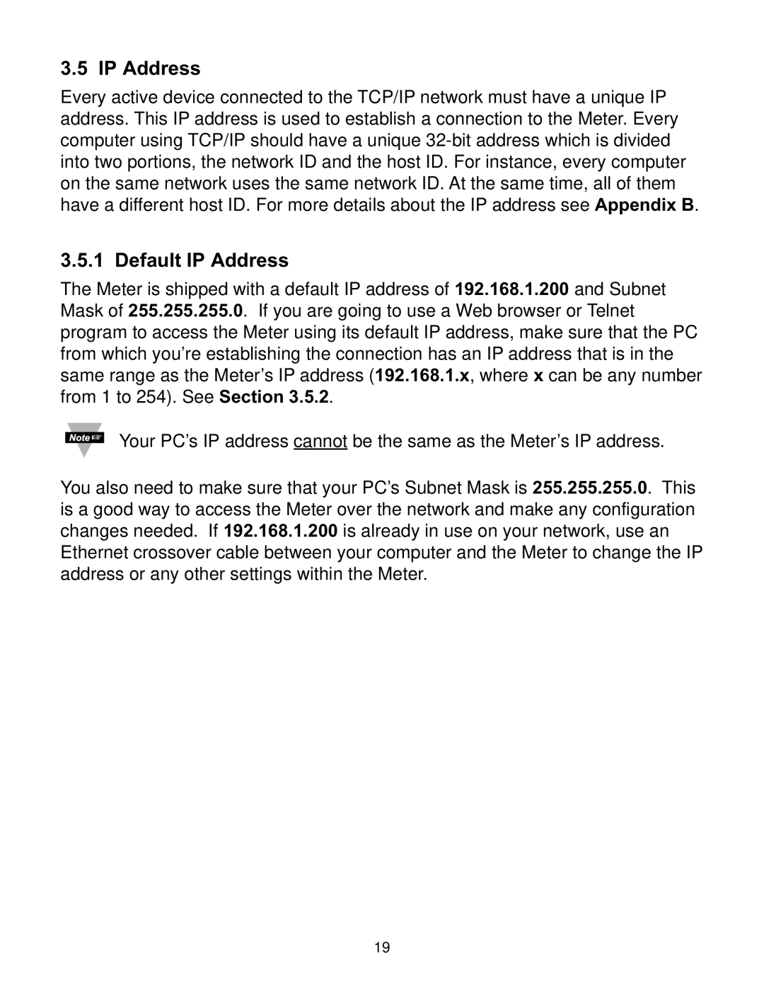 Omega WI8XX-U manual Default IP Address 