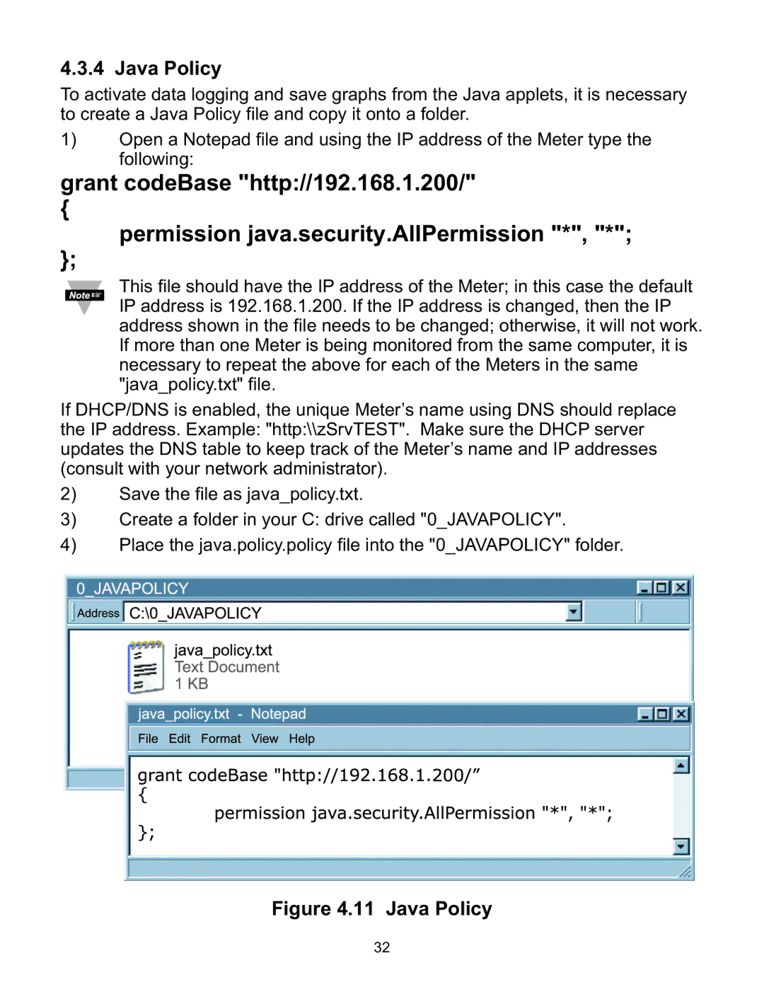 Omega WI8XX-U manual Java Policy 