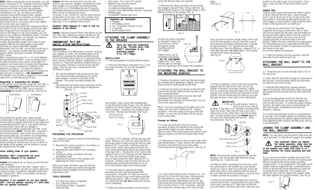 Omnimount 30.0 WB manual 