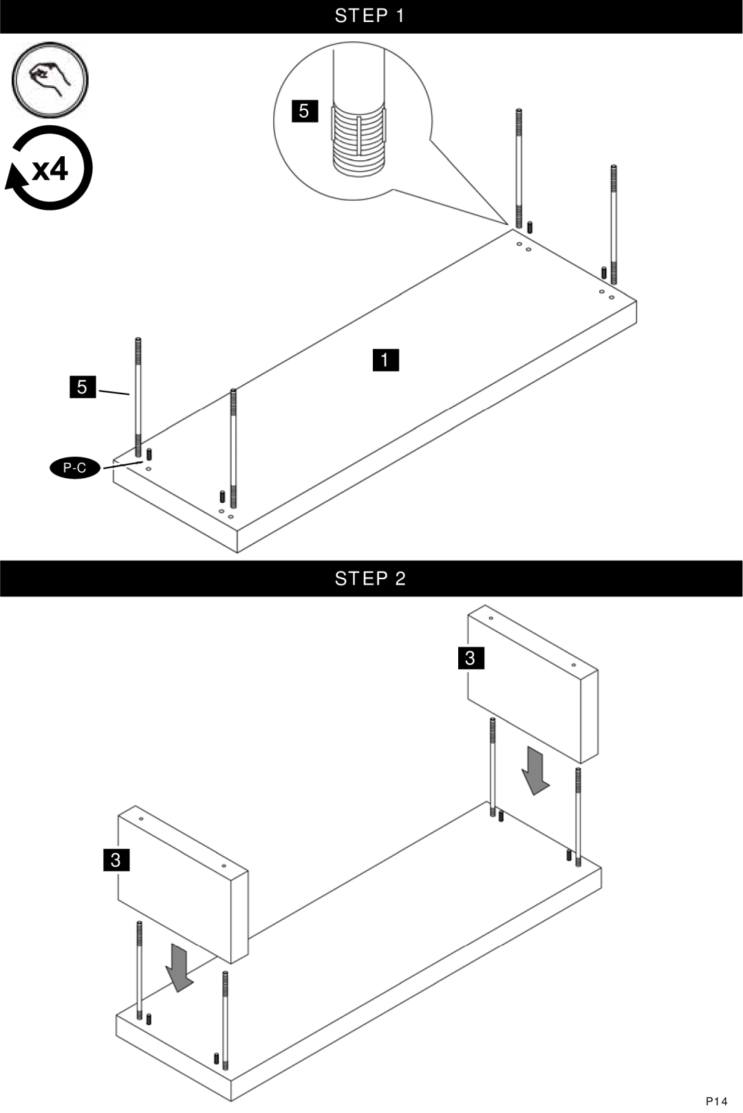 Omnimount ECHO 50LE instruction manual Step 
