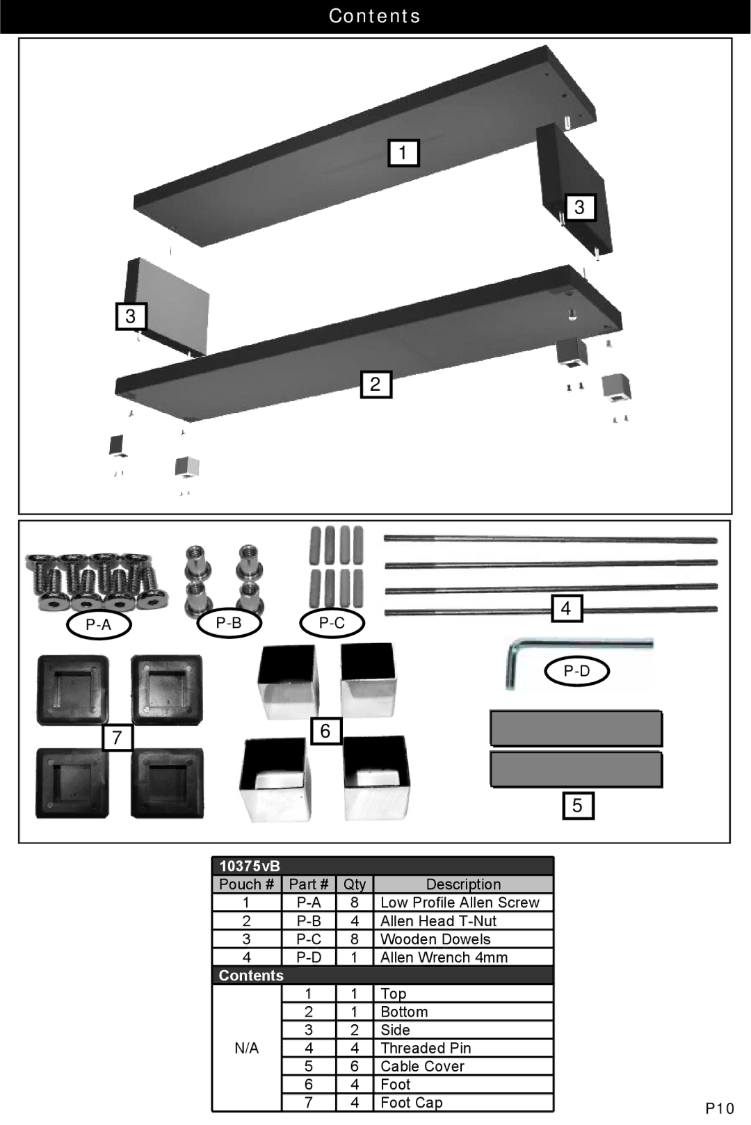 Omnimount ECHO50, 10375 manual Contents 