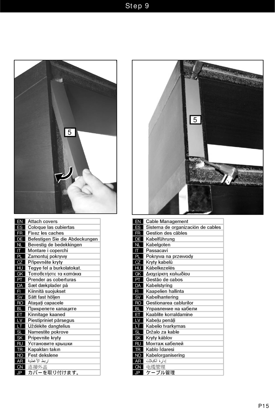 Omnimount 10375, ECHO50 manual P15 