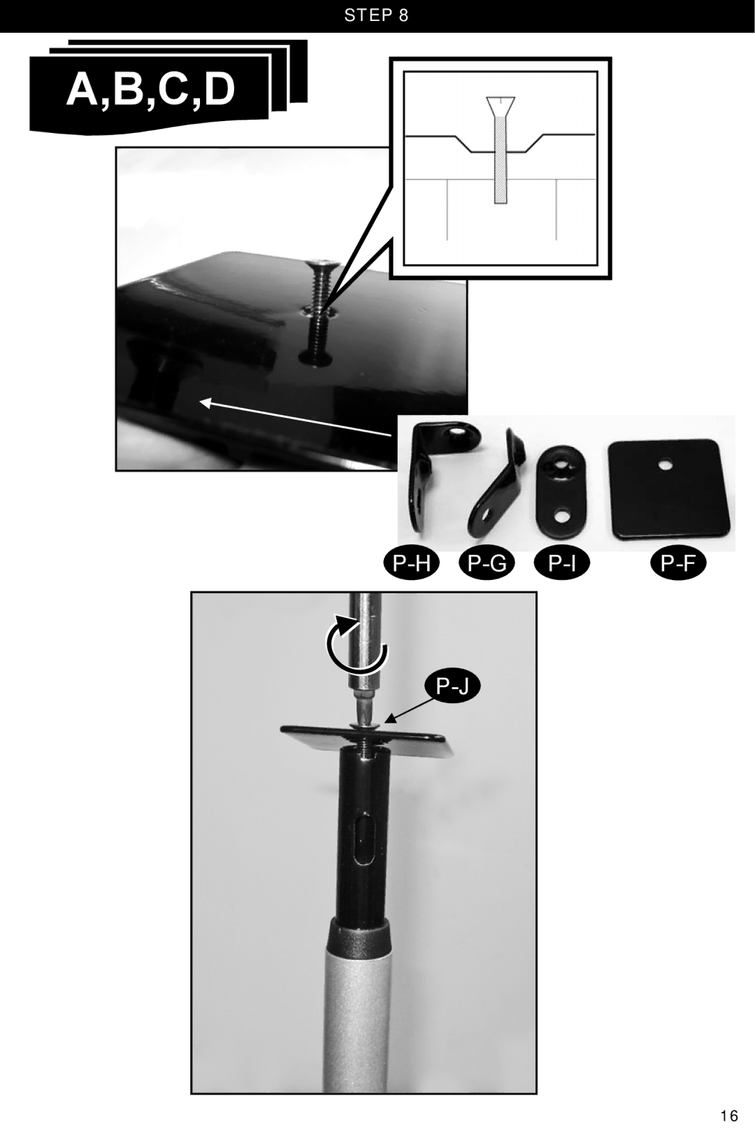 Omnimount Gemini 1 instruction manual C,D 