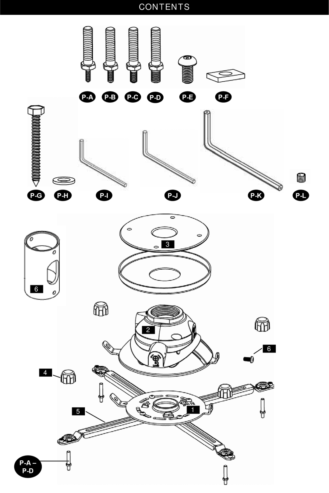 Omnimount OM1004108, HDPJTMA instruction manual Contents 