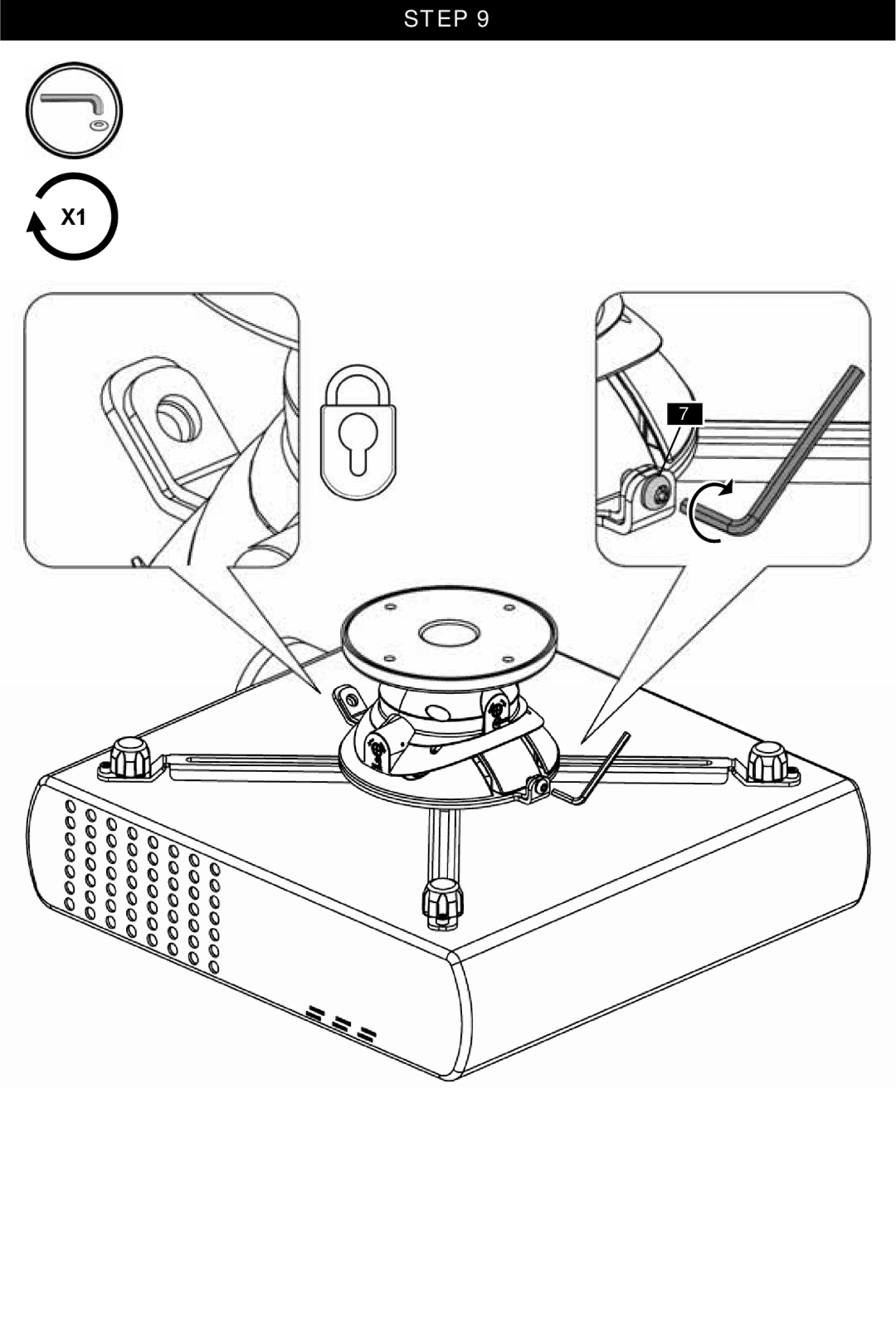 Omnimount HDPJTMA, OM1004108 instruction manual Step 