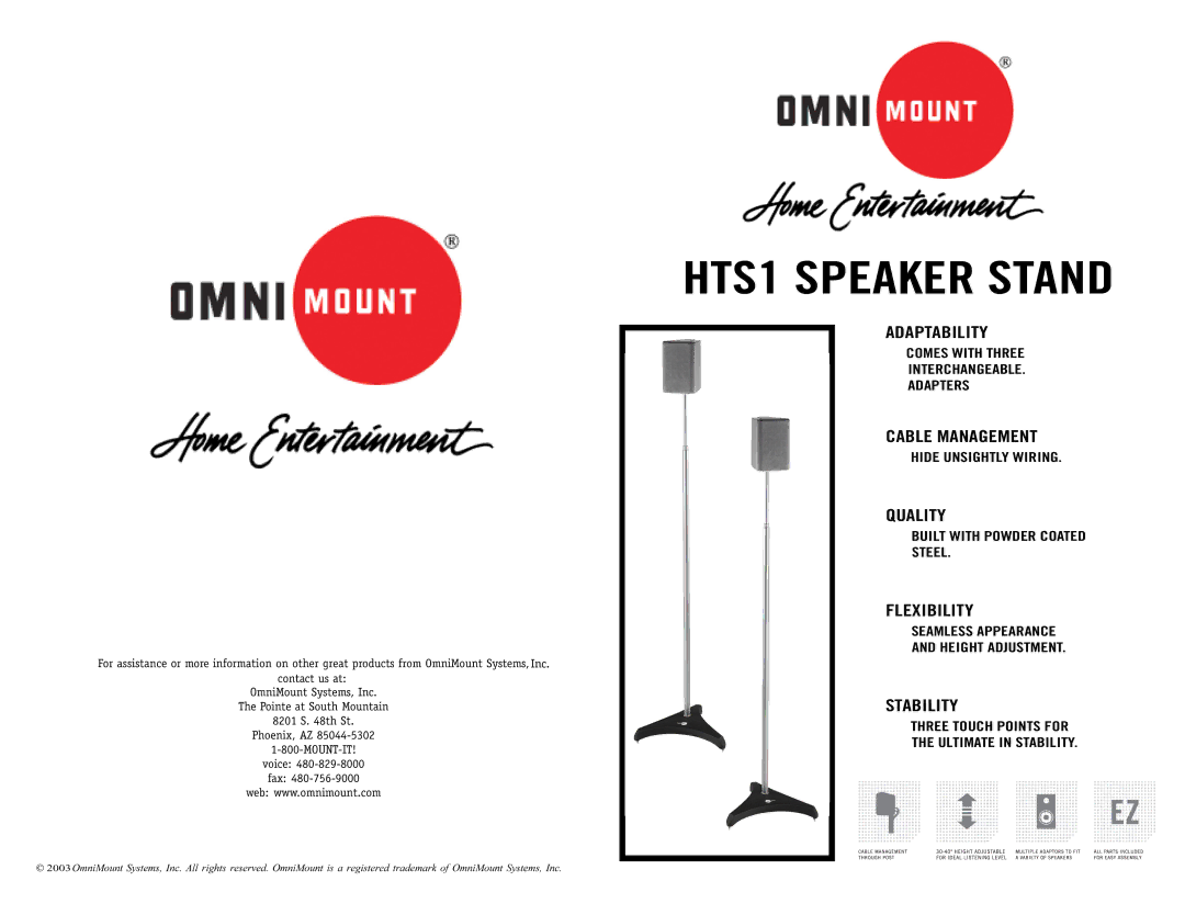 Omnimount HTS1 manual 