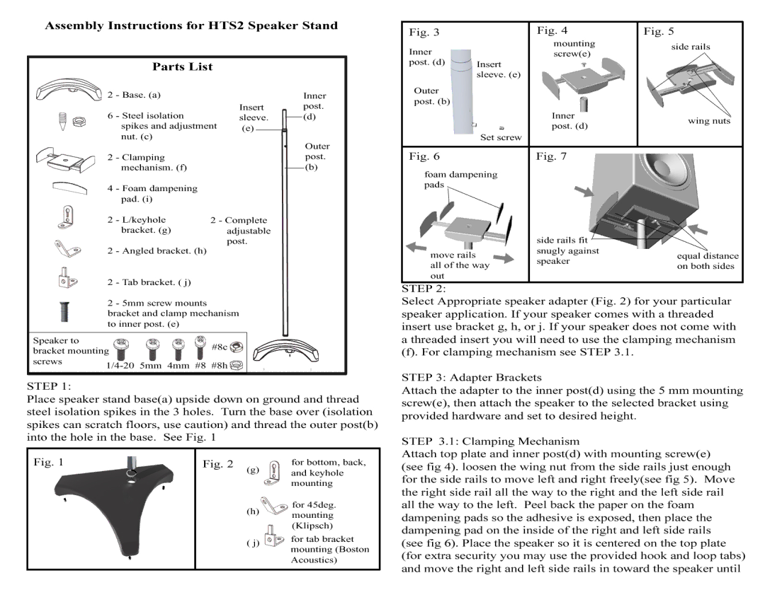 Omnimount HTS2 manual 