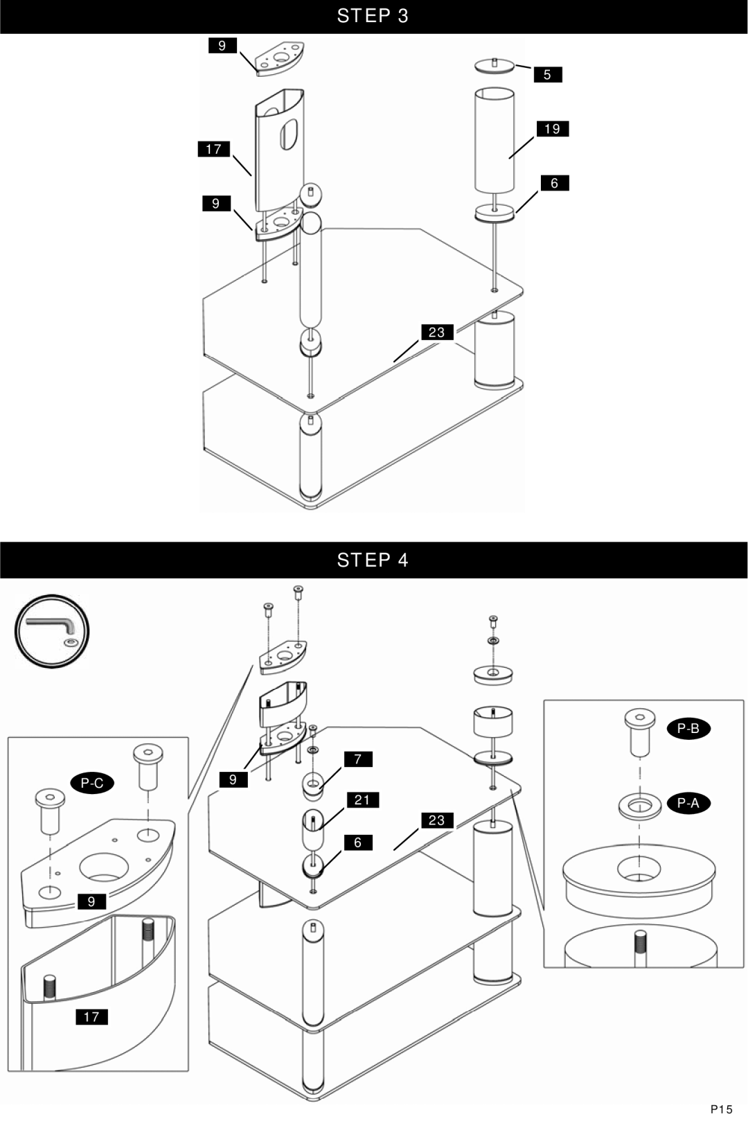 Omnimount Modena 37FP instruction manual P15 