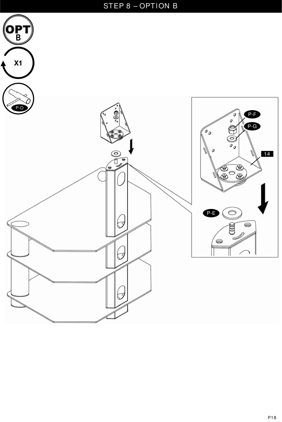 Omnimount Modena 37FP instruction manual P18 