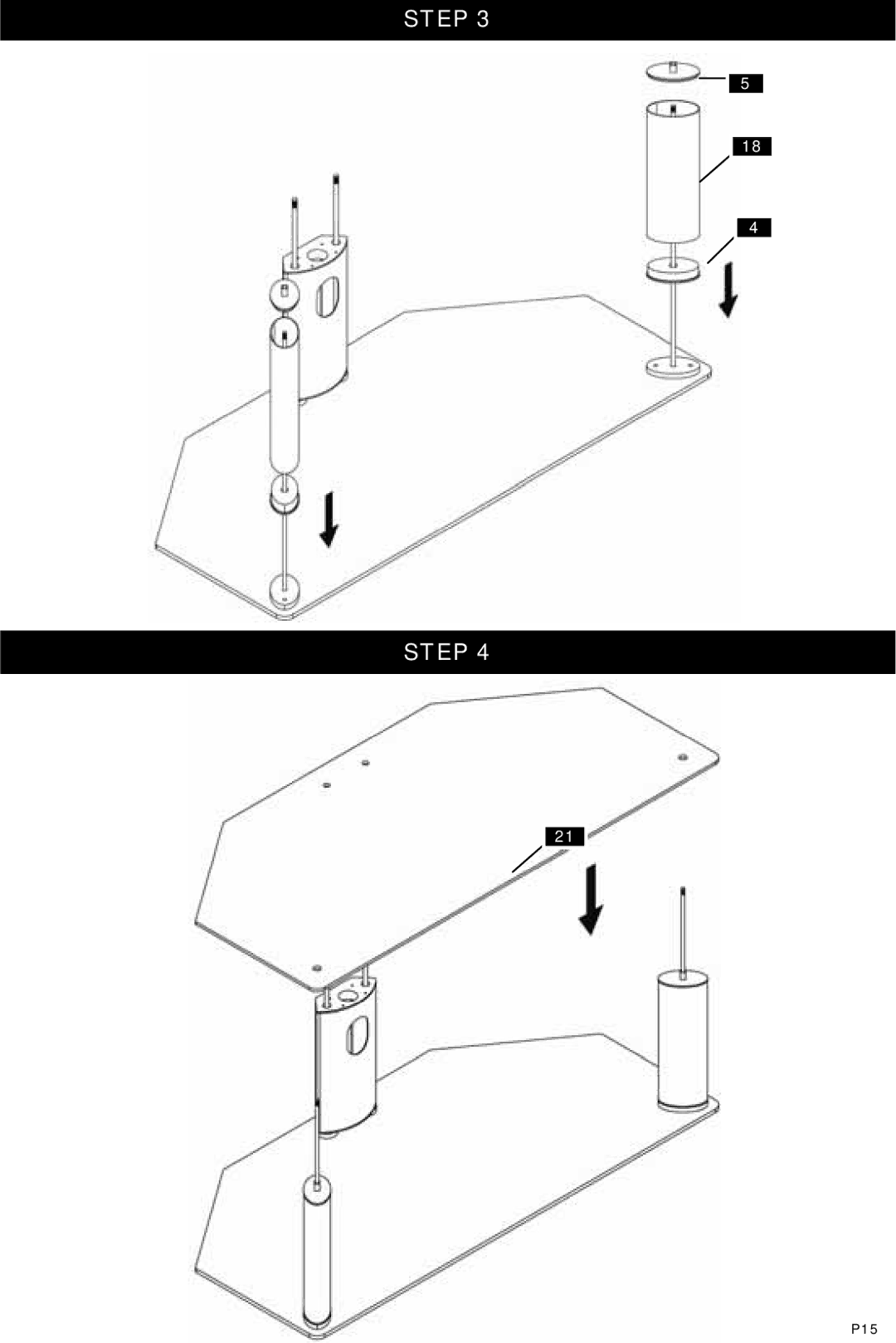 Omnimount Modena 47FP instruction manual P15 