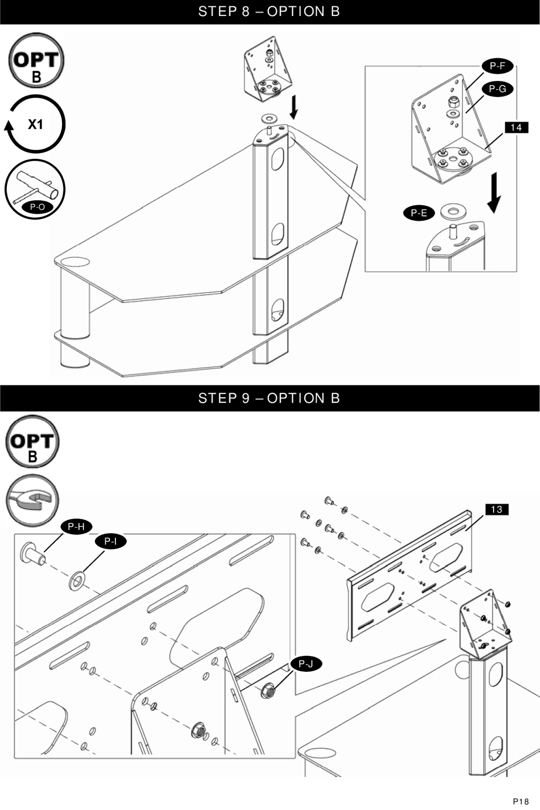 Omnimount Modena 47FP instruction manual P18 