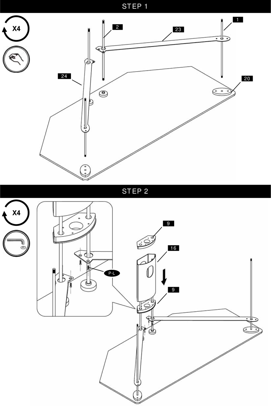 Omnimount Modena 55FP instruction manual Step 