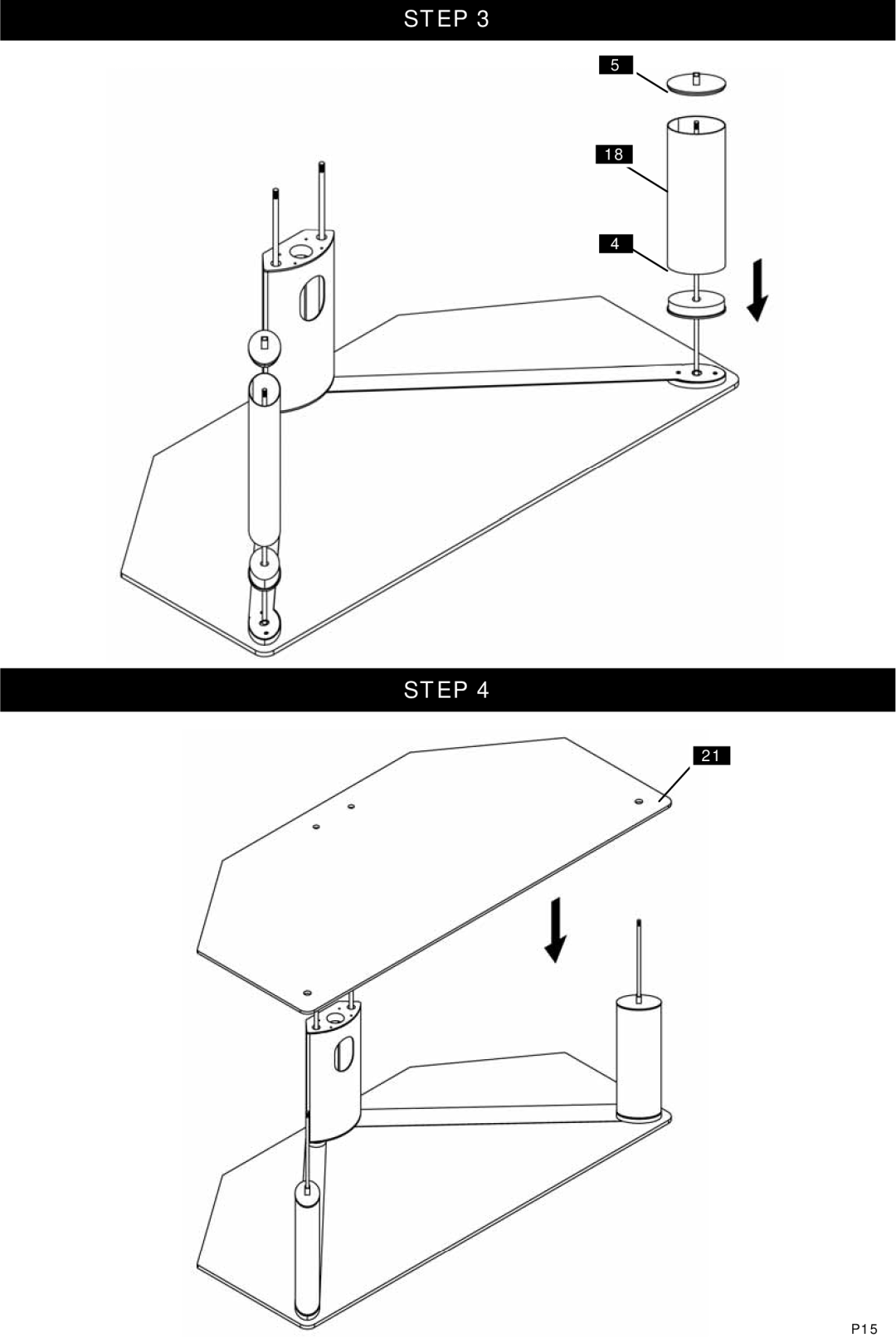 Omnimount Modena 55FP instruction manual P15 