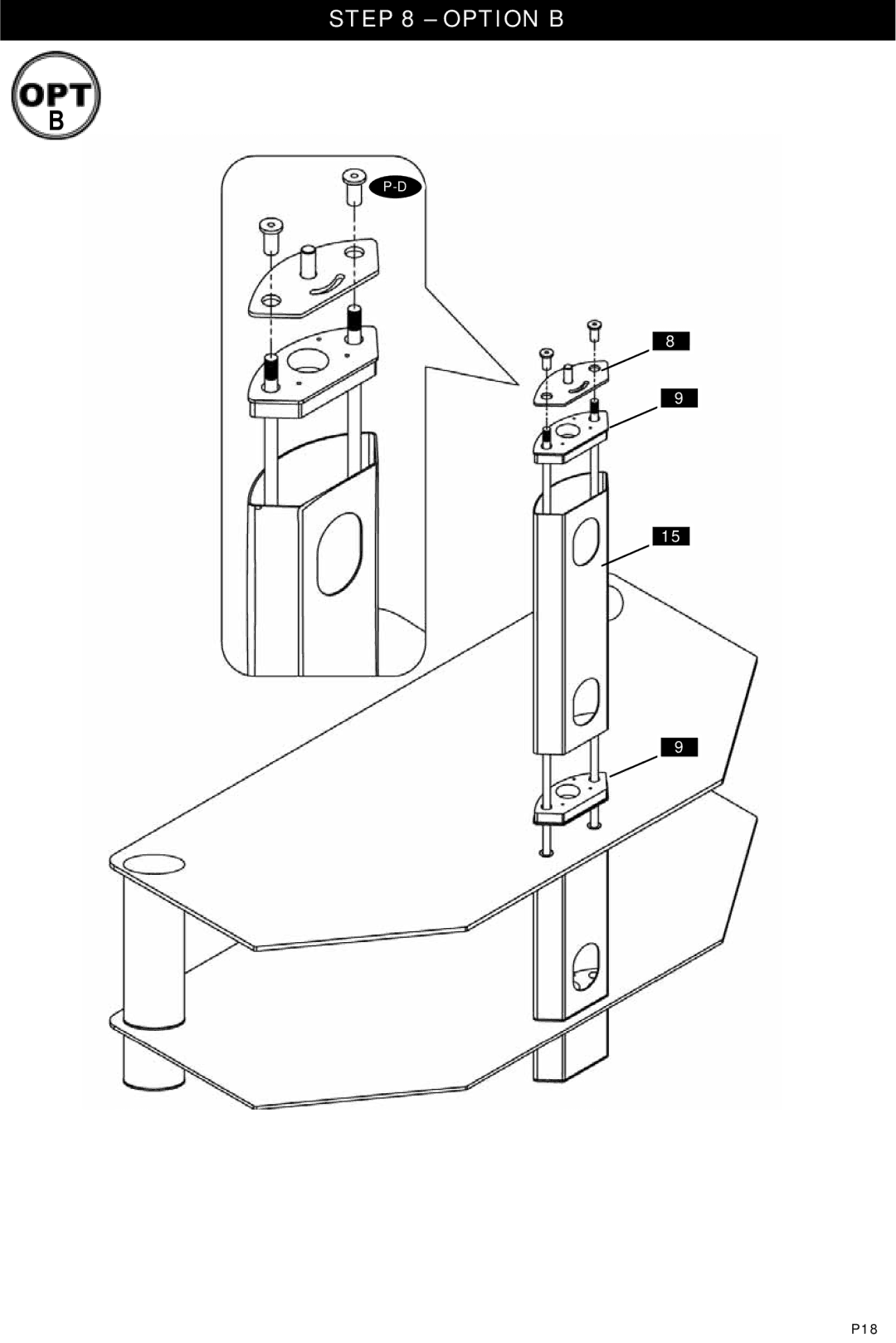 Omnimount Modena 55FP instruction manual P18 