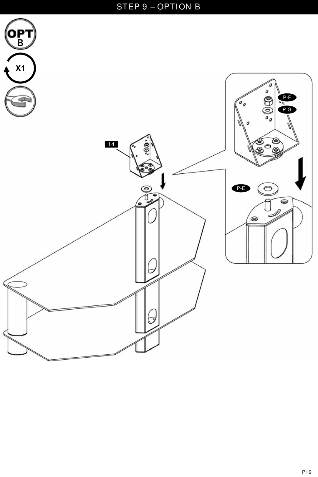 Omnimount Modena 55FP instruction manual P19 