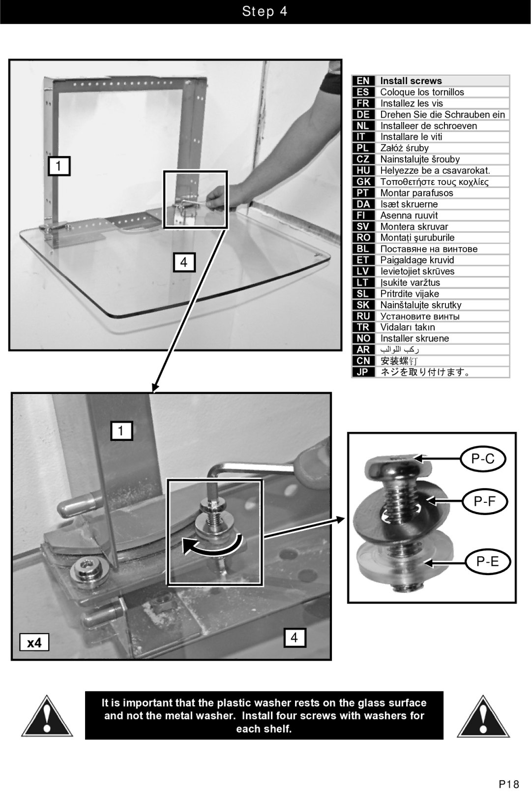 Omnimount MWF16 instruction manual P18 