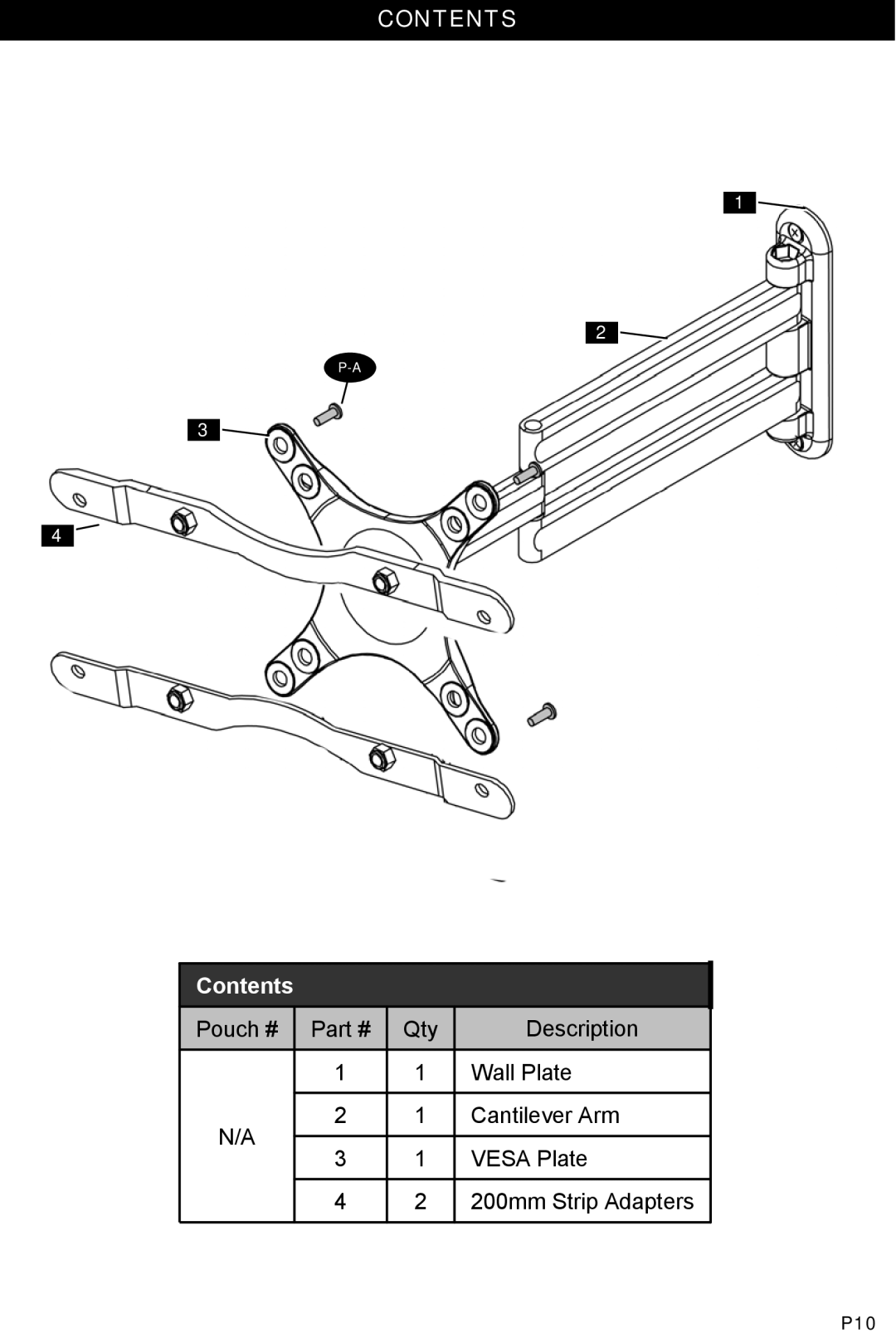 Omnimount NC30C manual Contents 