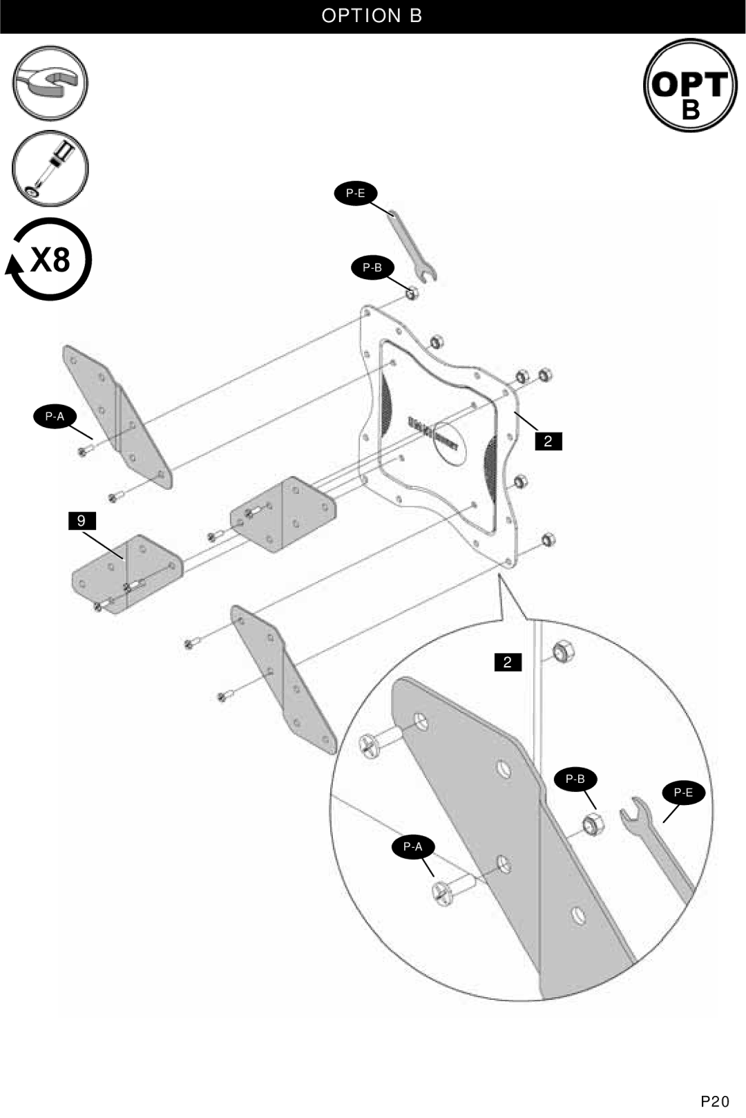 Omnimount NC80C, 1003855 manual P20 