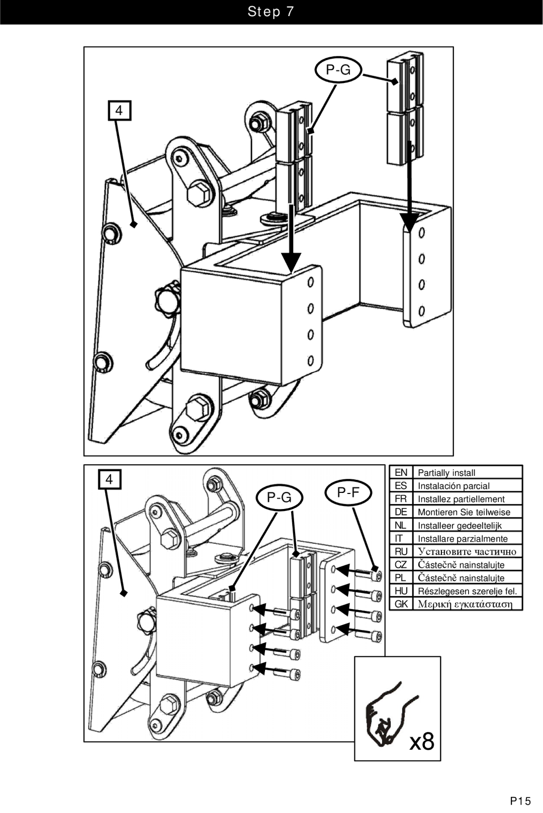 Omnimount OM10015 instruction manual P-F 