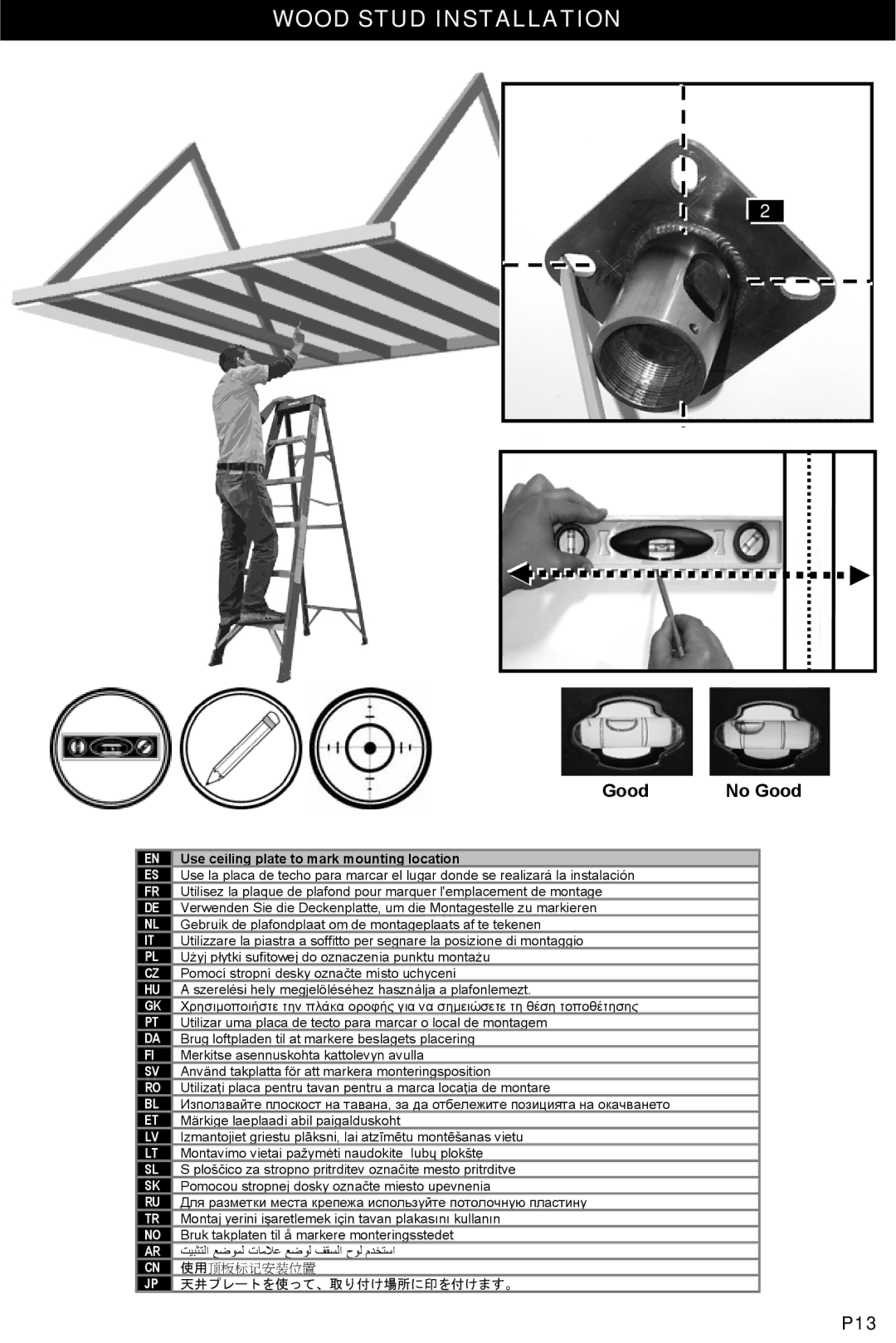 Omnimount OM10016 manual Good 