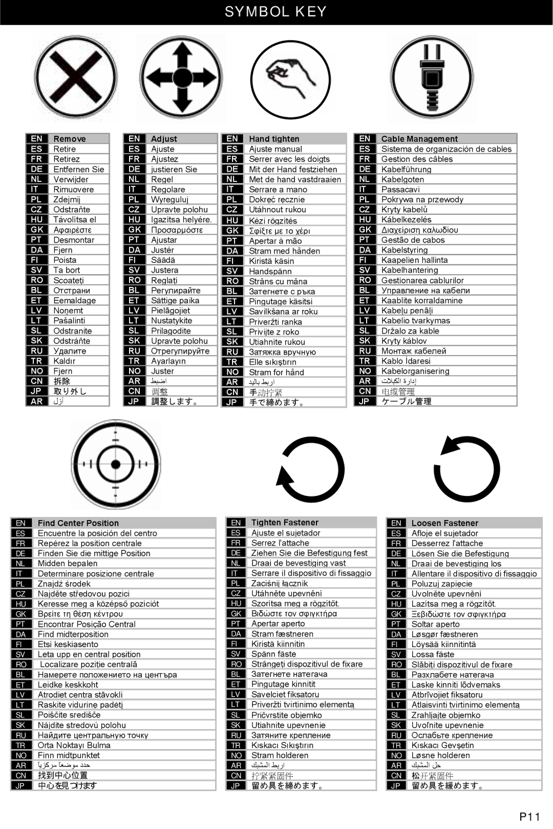 Omnimount OM10020 instruction manual P11 