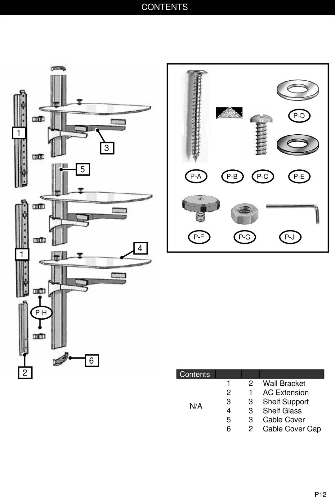 Omnimount OM10020 instruction manual Contents 