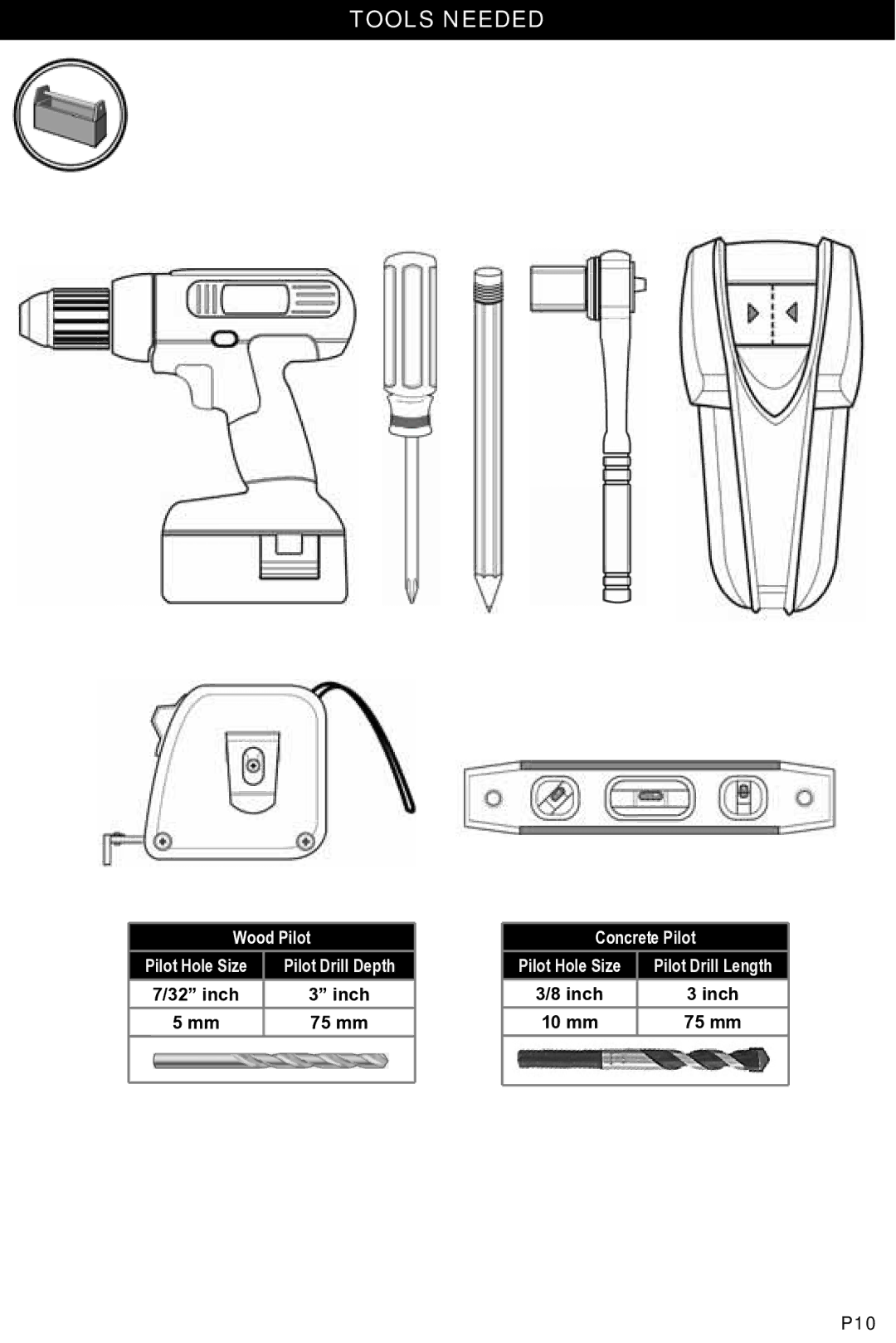 Omnimount OM1004461, NC80-T manual Tools Needed 