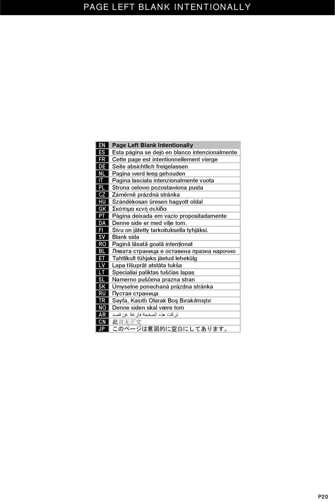 Omnimount OM10103, ECS instruction manual Left Blank Intentionally 