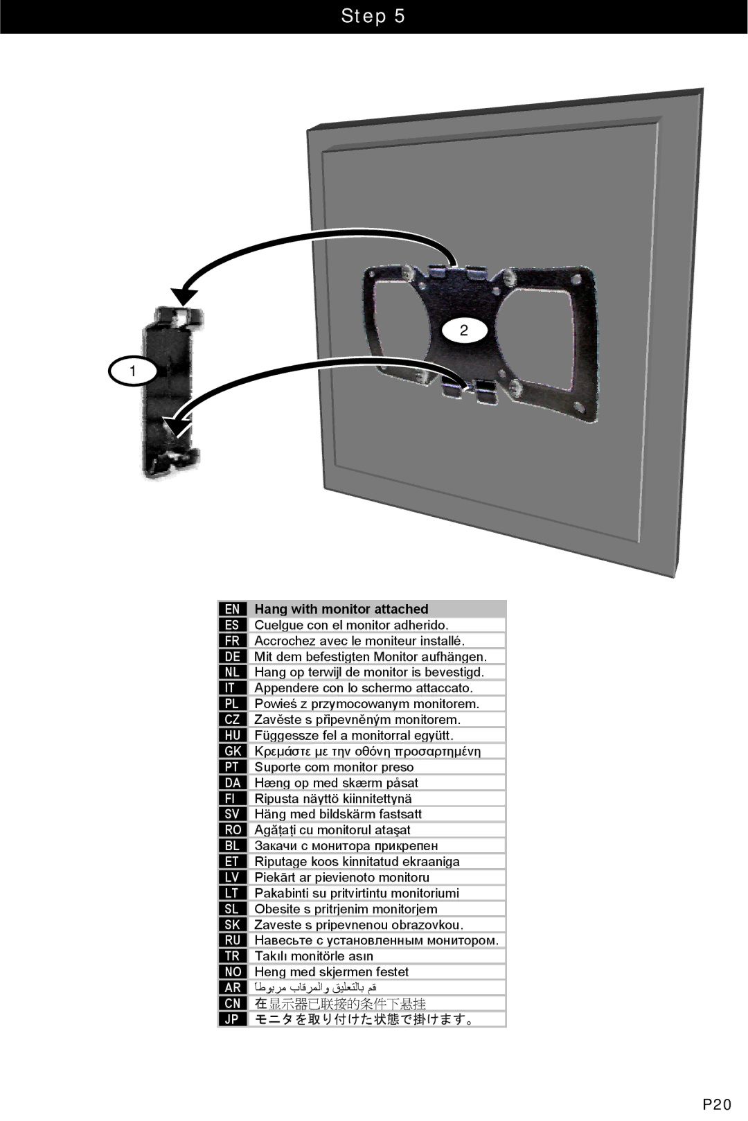 Omnimount OM10324, 1N1-S manual P20 