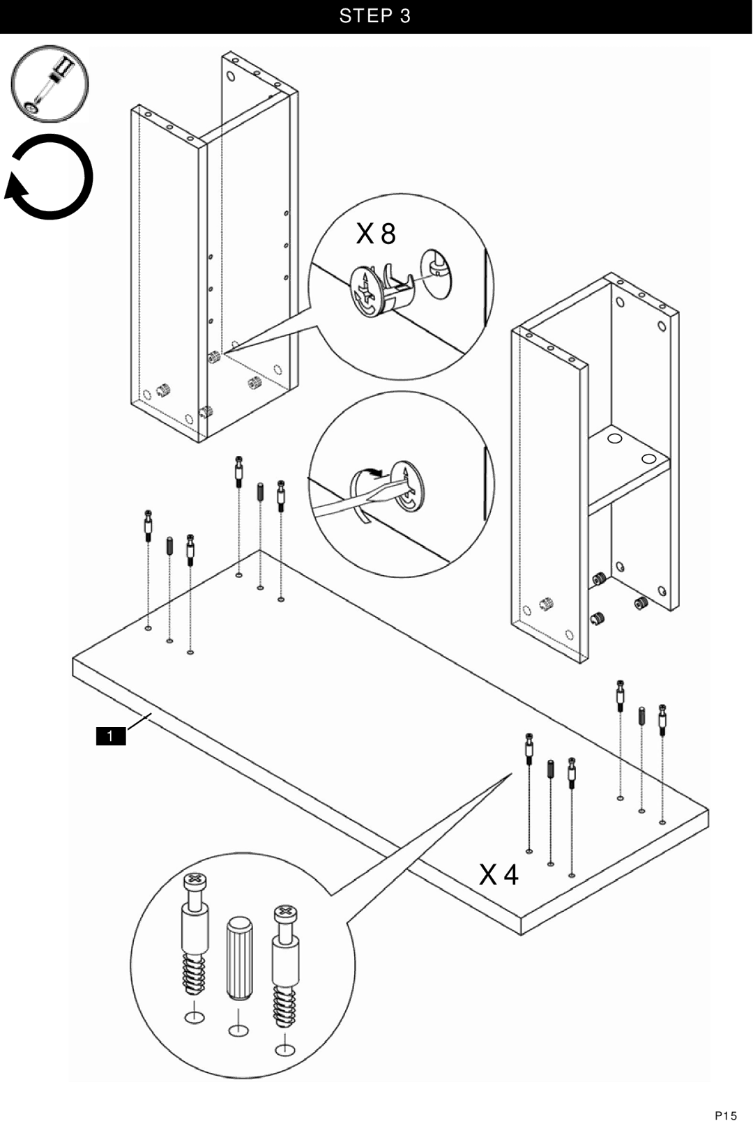 Omnimount ECHO38T, OM1100008 instruction manual P15 