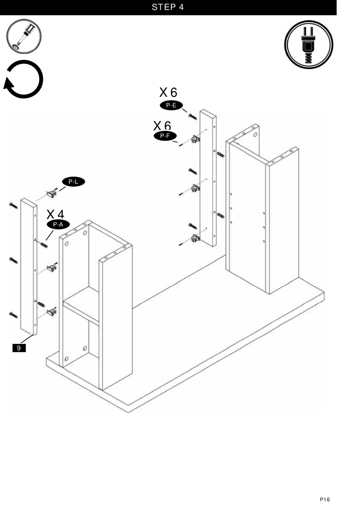 Omnimount OM1100008, ECHO38T instruction manual P16 