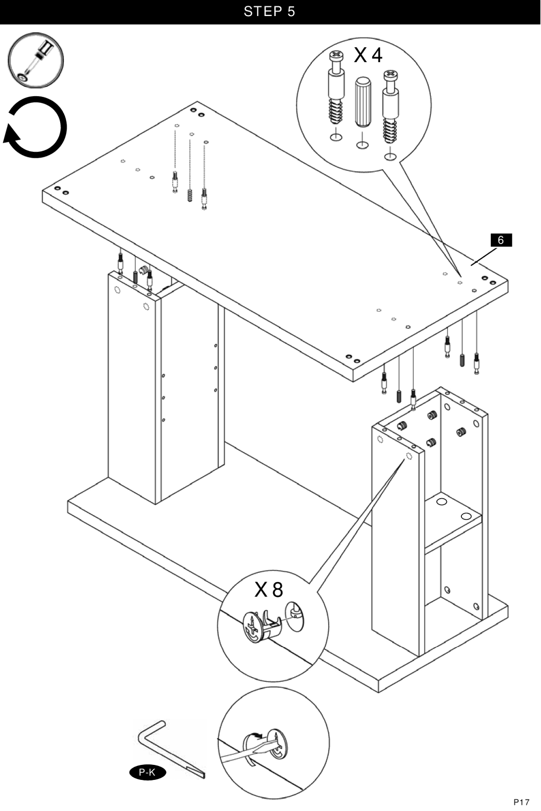 Omnimount ECHO38T, OM1100008 instruction manual P17 